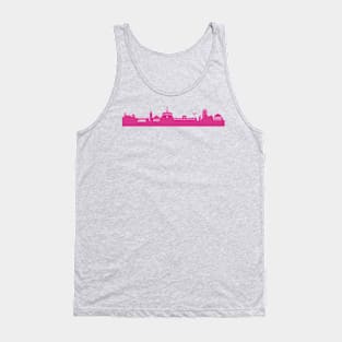 Kassel skyline pink Tank Top